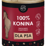 WOW!Pets Karma mokra PSY Monobiałkowa KONINA 100% mięsa 850g
