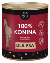 WOW!Pets Karma mokra PSY Monobiałkowa KONINA 100% mięsa 850g