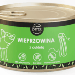 WOW!Pets Karma mokra PSY Monobiałkowa WIEPRZOWINA Cukinia 95% mięsa 410 g