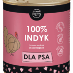 WOW!Pets Karma mokra uzupełniająca PSY Monobiałkowa INDYK 100% mięsa 850g