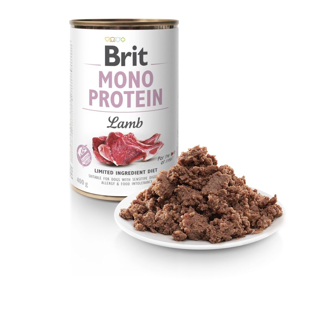 Brit Mono Protein Lamb 12x400g monobiałkowa mokra karma z Jagnięciną PSY detal
