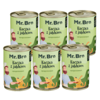 Mr. Bro Kaczka z Jabłkiem Monoproteinowa karma mokra dla psa 6 x 400g