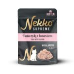 NEKKO SUPREME KITTEN Tuńczyk łosoś w galaretce 70g mokra karma dla kociąt