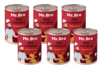 Mr. Bro Dzik z Żurawiną Monoproteinowa karma mokra dla psa 6 X 400g