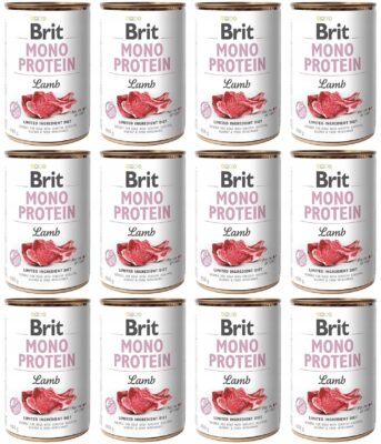 Brit Mono Protein Lamb 12x400g monobiałkowa mokra karma z Jagnięciną PSY