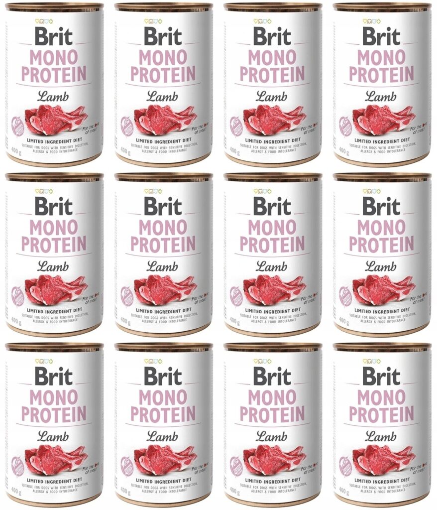 Brit Mono Protein Lamb 12x400g monobiałkowa mokra karma z Jagnięciną PSY