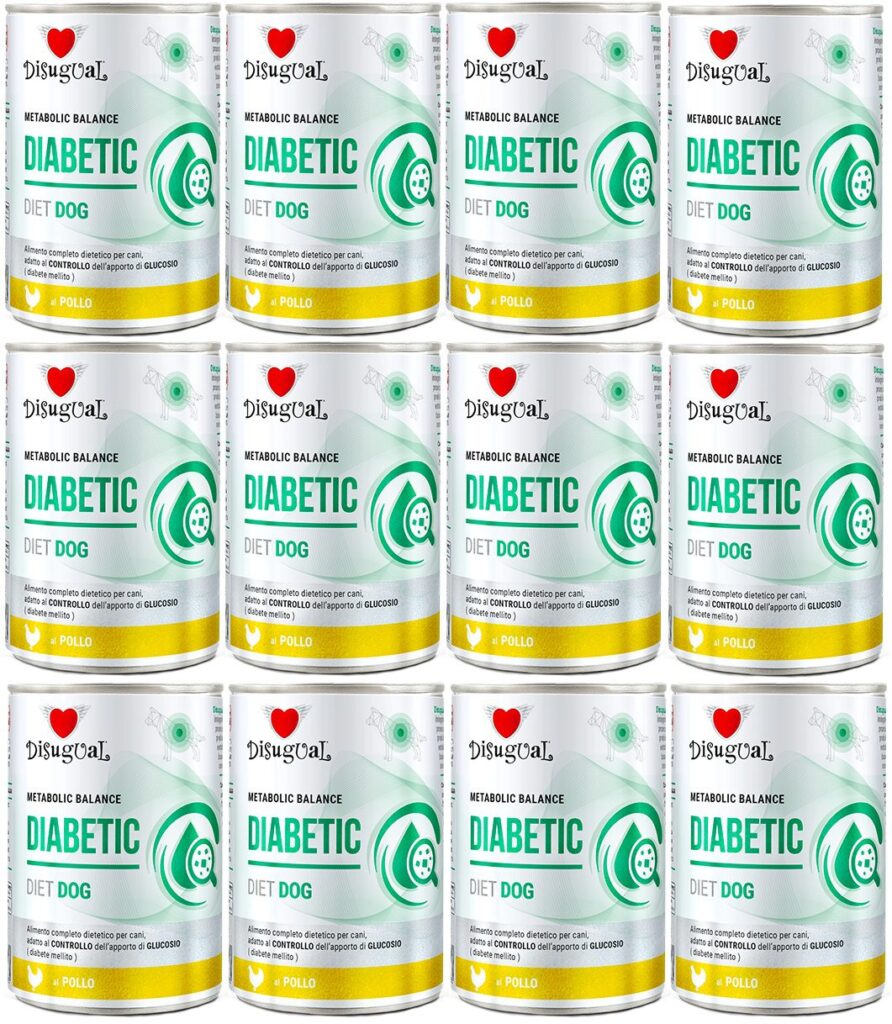 Disugual Dla Psa Mokra Dieta DIABETIC Kurczak 12X400g Cukrzyca