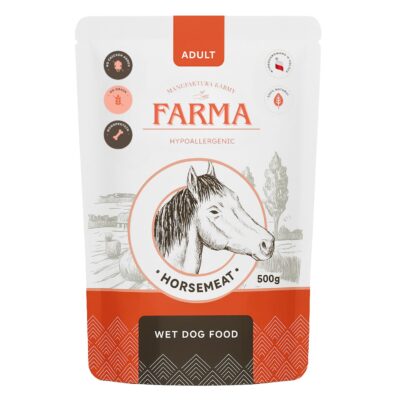 FARMA Hipoalergiczna Bezzbożowa karma mokra dla psa KONINA saszetka 500g