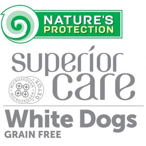 Nature’s Protection White Dogs Tuńczyk & Okoń mokra karma dla psa 70g detal