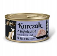 NEKKO SUPREME ADULT Kurczak Jagnięcina w bulionie 80g mokra karma dla kota