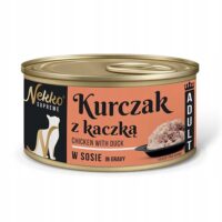 NEKKO SUPREME ADULT Kurczak z kaczką w sosie 80g mokra karma dla kotów