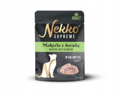 NEKKO SUPREME ADULT Makrela z doradą w galaretce 70g mokra karma dla kota