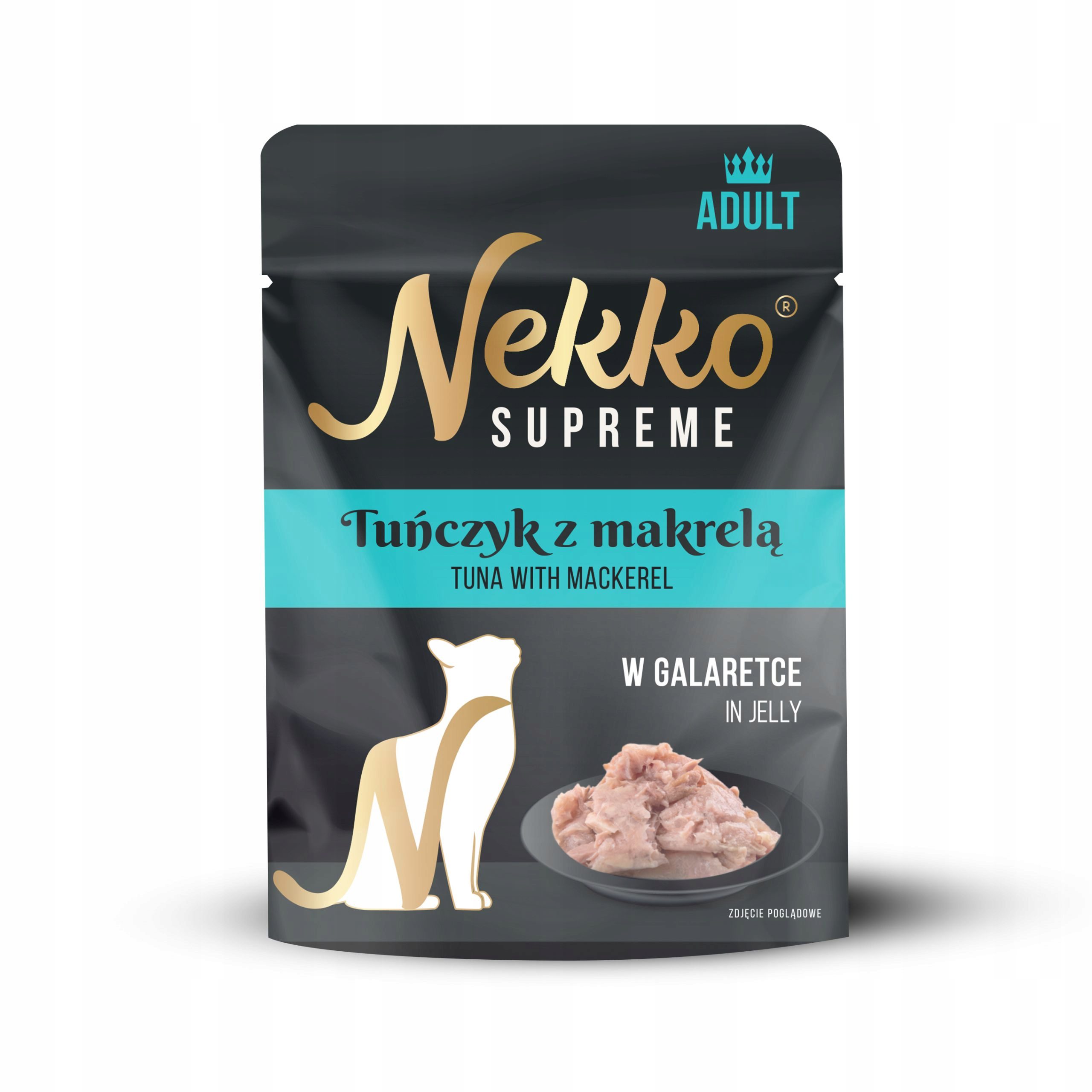 NEKKO SUPREME ADULT Tuńczyk z makrelą w galaretce 70g mokra karma dla kotów