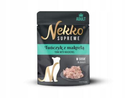 NEKKO SUPREME ADULT Tuńczyk z makrelą w sosie 70g mokra karma dla kotów