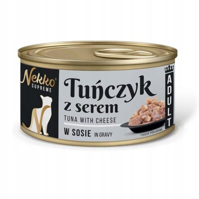 NEKKO SUPREME ADULT Tuńczyk z serem w sosie puszka 80g