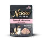 NEKKO SUPREME KITTEN Tuńczyk łosoś w galaretce 70g mokra karma dla kociąt