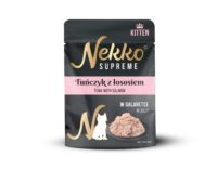 NEKKO SUPREME KITTEN Tuńczyk łosoś w galaretce 70g mokra karma dla kociąt