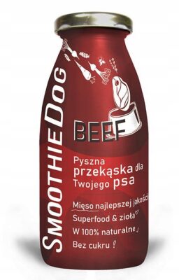 SMOOTHIE DOG Beef Wołowina Przekąska dla psa 250ml 100% Naturalna