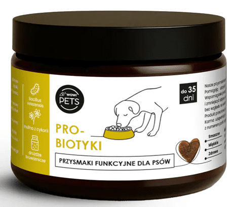 WOWPets  Przysmak, Suplement PROBIOTYCZNY dla PSA, zdrowe jelita 100 g