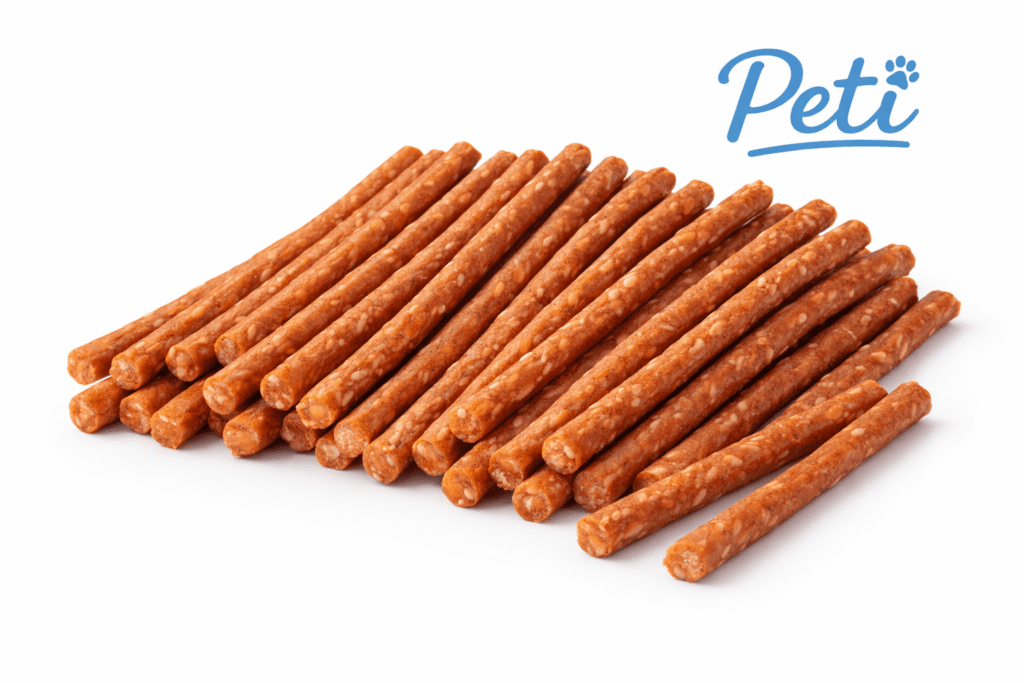 Przysmak dla psa smakołyk trenerki PETI 2 Patyczki Jagnięcina z Ryżem 500g detal
