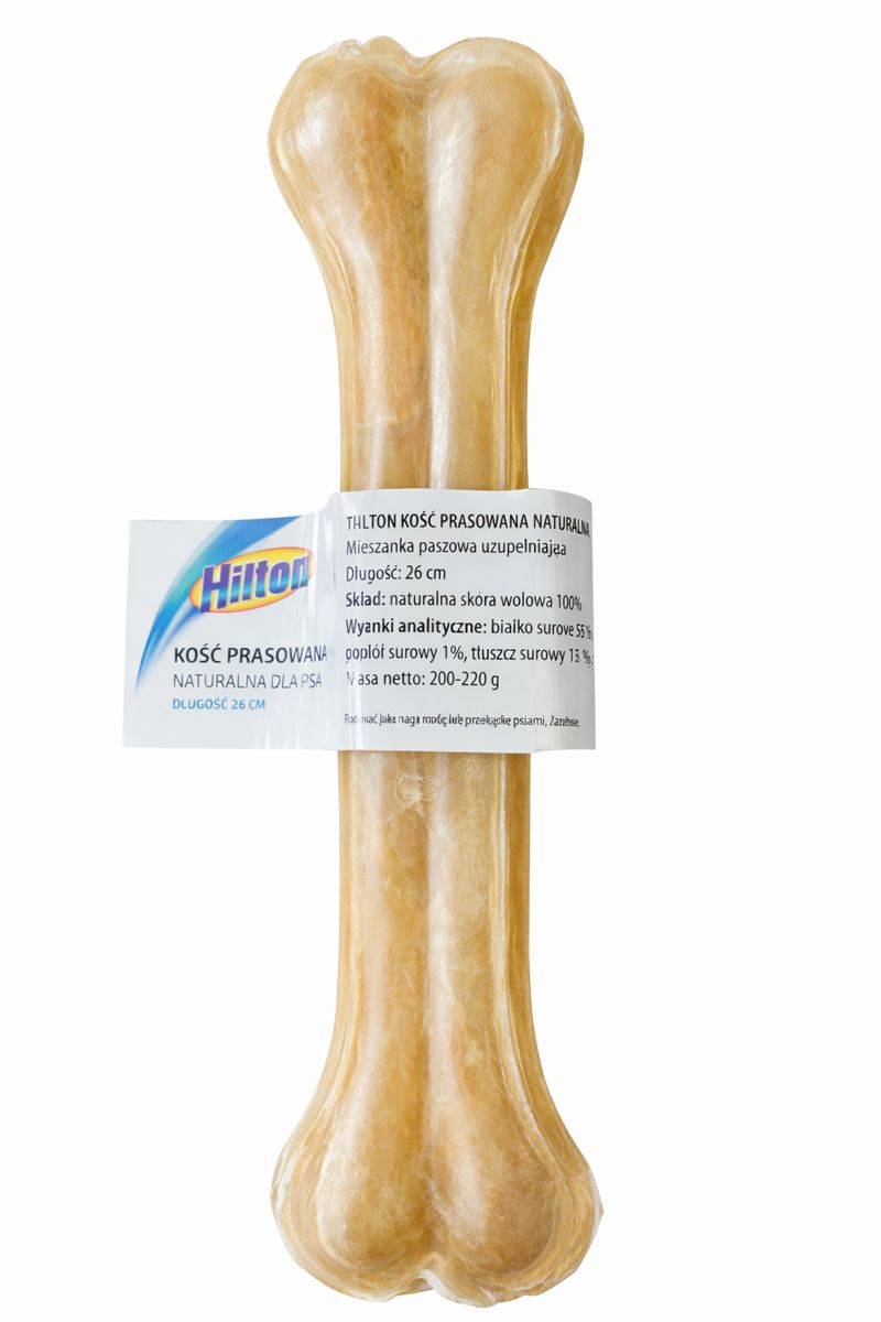 Hilton Kość prasowana, przysmak dla psa z naturalnej skóry wołowej 26cm
