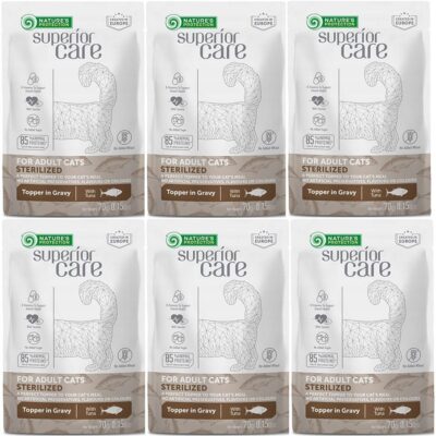Nature's Protection Adult Cat Sterilised TUŃCZYK W SOSIE dla kota 6 x 70g