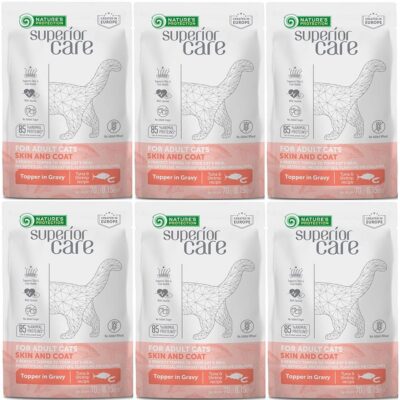 Nature's Protection Adult Cat TUŃCZYK W SOSIE Skóra i Sierść dla kota 6x70g
