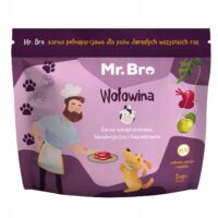Zestaw Mr. Bro monoproteinowa Sucha i Mokra Karma Dla Psów Dorosłych Z Wołowiną 3kg + 6x400g