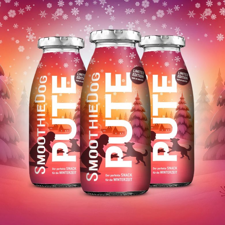 SMOOTHIE DOG Pute Indyk z warzywami Przekąska na odporność dla psa 250ml 100% Naturalna detal