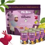 Zestaw Mr. Bro monoproteinowa Sucha i Mokra Karma Dla Psów Dorosłych Z Wołowiną 3kg + 6x400g
