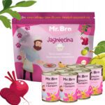 Zestaw Mr. Bro Monoproteinowa Sucha i Mokra Karma Dla Psów Dorosłych Z Jagnięciną 3kg + 6x400g