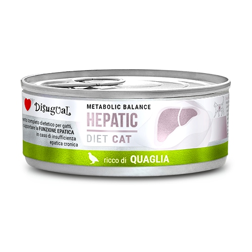 Disugual Karma Mokra Dla Kota Weterynaryjna Hepatic Przepiórka 12 x 85 g detal