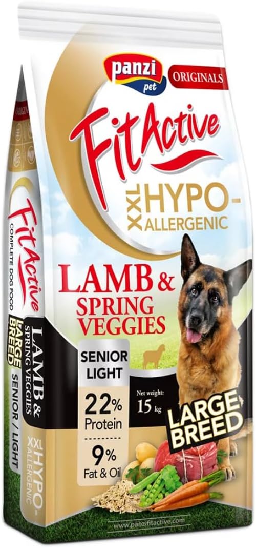 Fit Active Dog Hypoallergenic Light Senior Lamb XXL Monobiałkowa 15  kg