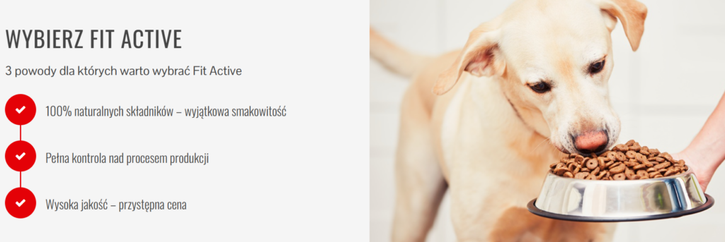 Fit Active Hypoallergenic Lamb XXL Szczenięta Monobiałkowa Sucha Karma 15 kg detal