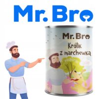 Mr. Bro Light Królik z Marchewką z Prebiotykami mokra karma dla psów Monoproteinowa 400g