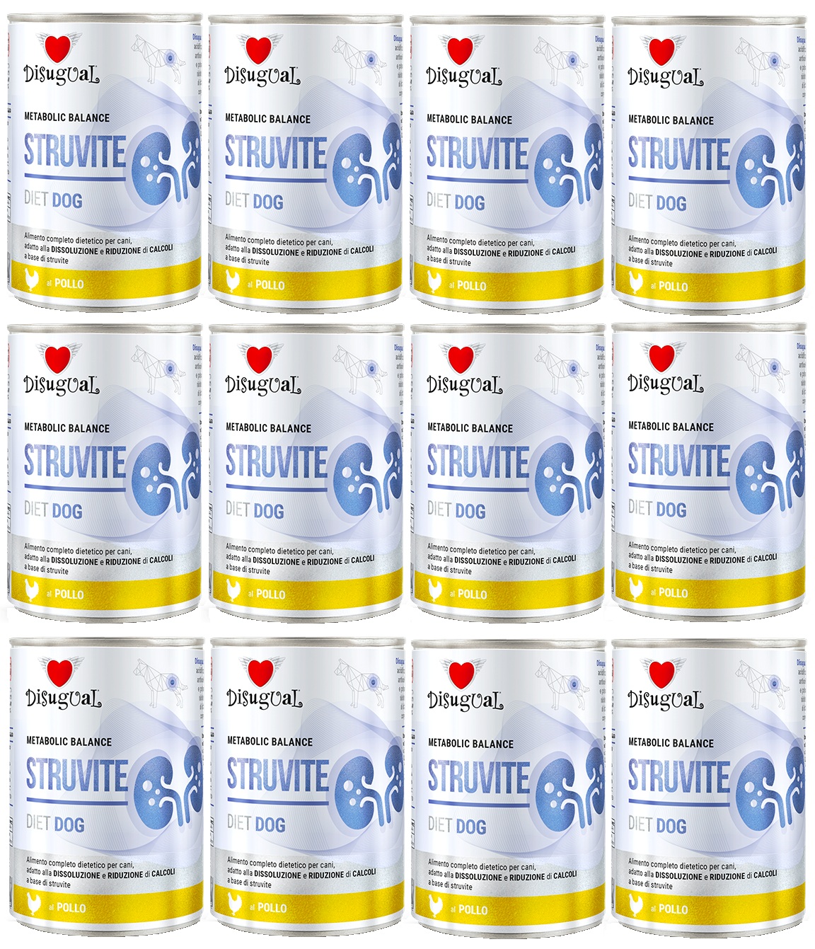 Disugual Dla Psa Mokra Dieta URINARY STRUVITE Kurczak 12X400g drogi moczowe