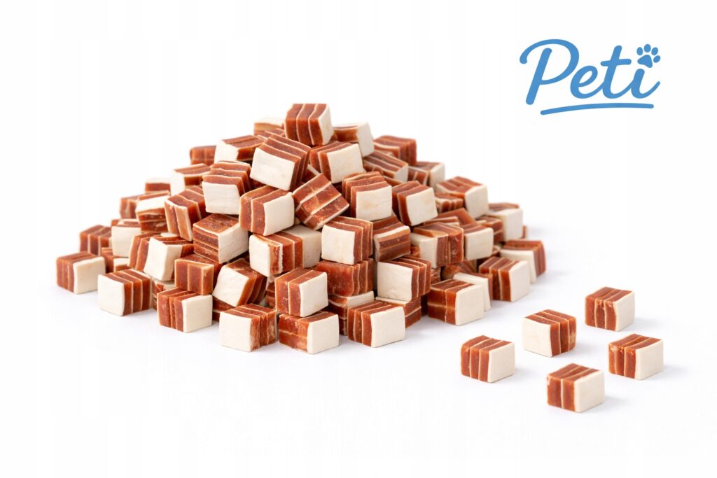 Przysmak dla psa smakołyk trenerki PETI 8 Sandwiche z Jagnięciny i Ryby 500g detal