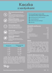 Ecomida Connoisseur Bez Zbóż Hypoallergenic Kaczka Sardynki 5 kg sucha karma Kot Dorosły, Sterylizowany, Kule włosowe