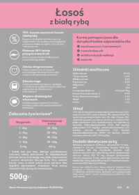 Ecomida Connoisseur Bez Zbóż Hypoallergenic Łosoś Biała Ryba 500g sucha karma dla Kotów dorosłych, Kotów sterylizowanych