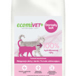 ecomiVET+ SKÓRA I SIERŚĆ 500g dieta Bez Zbóż KOTY 100% hydrolizat Łosoś