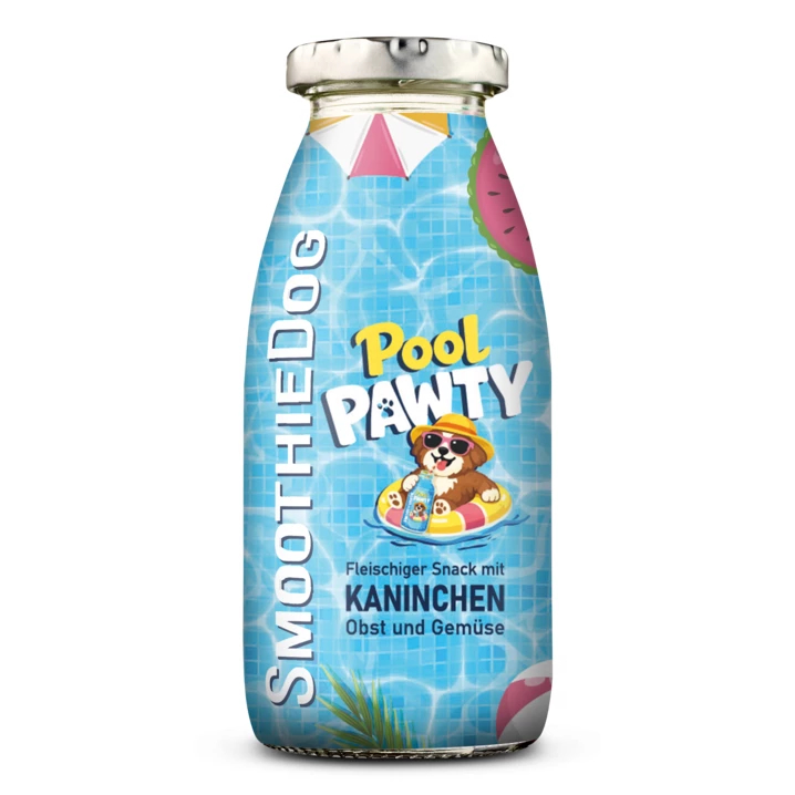 SMOOTHIE DOG Pool Pawty Królik Przekąska dla psa 250ml 100% Naturalna