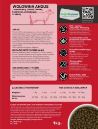 Ecomida Superfood 65 % Wołowina Angus, Szczenię 2 kg karma sucha Bezzbożowa