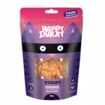 HAPPY SNACKY Mini Paski z Kurczaka Miękkie i zdrowe przysmaki dla kota 80g