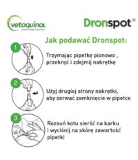 Dronspot 60 mg/15 mg roztwór do nakrapiania dla średnich kotów Odrobaczenie