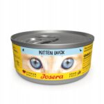 JOSERA Bezzbożowa karma mokra dla kociąt KITTEN Kaczka 85g odkłaczanie