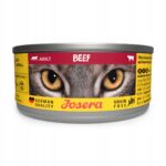 JOSERA Bezzbożowa karma mokra dla kotów wołowina 85g odkłaczanie