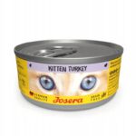 JOSERA Bezzbożowa karma mokra dla kociąt KITTEN indyk 85g odkłaczanie