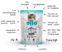 Ollo Hipoalergiczna Mokra Karma dla kota Tuńczyk 70% mięsa 85g nr. 4