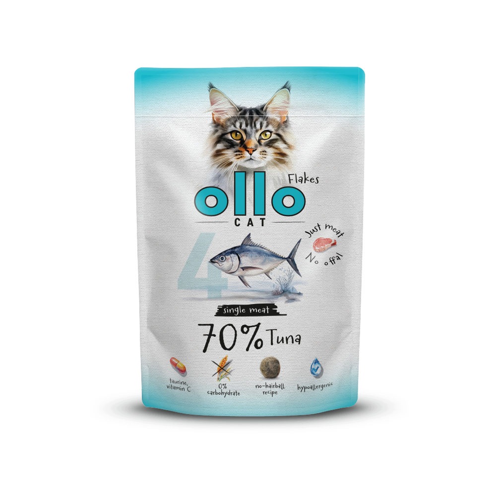 Ollo Hipoalergiczna Mokra Karma dla kota Tuńczyk 70% mięsa 85g nr. 4