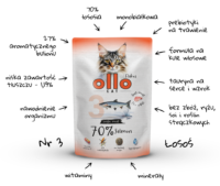 Ollo Hipoalergiczna Mokra Karma dla kota Łosoś 70% mięsa 85g nr. 3